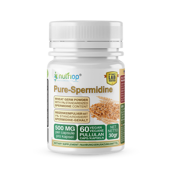 Nutriop® بيور سبيرميدين - أقصى قوة - 10 ملغ - 30 حصة