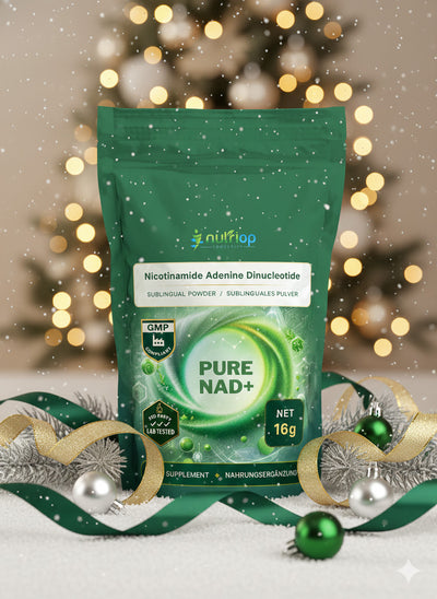 Nutriop Longevityยฎ PURE-NAD+, Nicotinamide Adenine Dinucleotide - Extreme Potency sublingual powder -16 grams