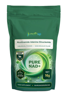 Nutriop® Pure NAD+ sublingvální prášek – přímé buněčné palivo (16 g)