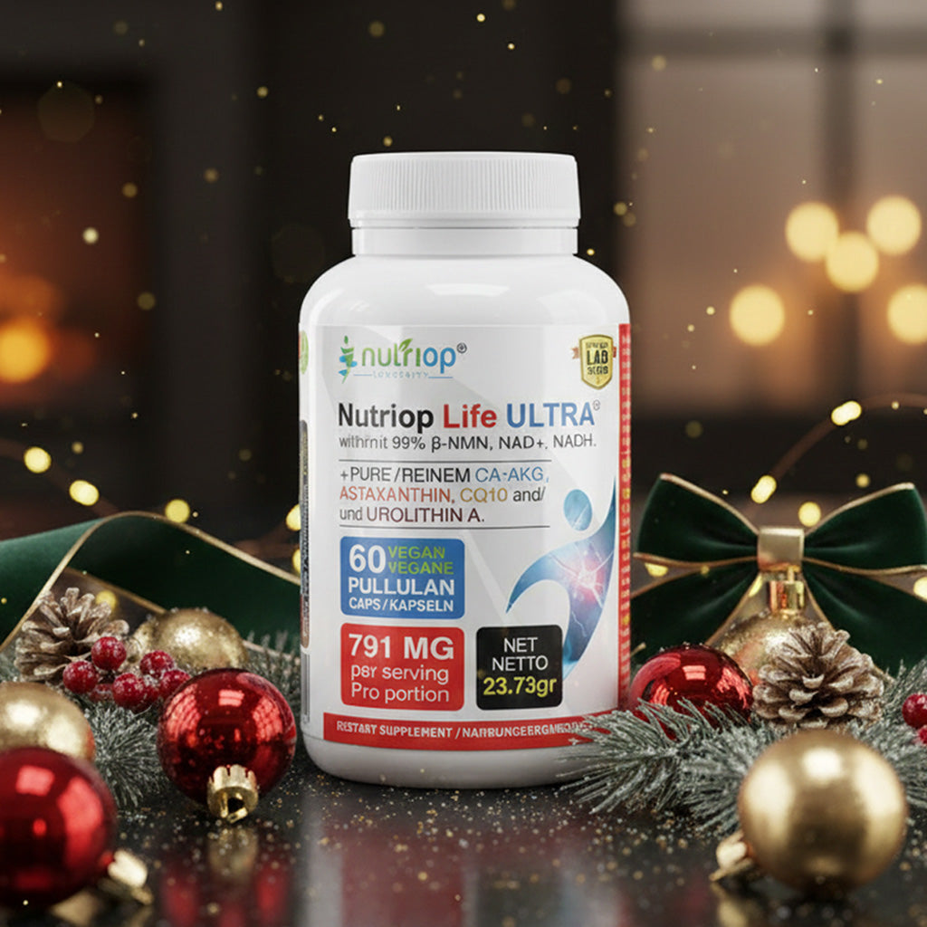 Bio-Enhanced Nutriop Longevity® Life ULTRA s NADH, NAD+, CQ10, ASTAXANTHINEM a CA-AKG - 791 mg na porci (x30)