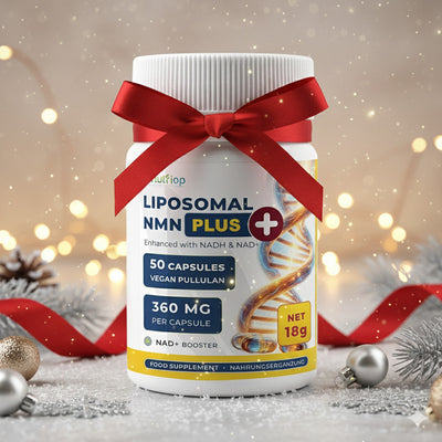 Nutriop Longevity® Max Strength LIPOSOMAL NMN PLUS +, förstärkt med NADH & NAD+ - 360mg högpotenta kapslar (50 antal) - 18g