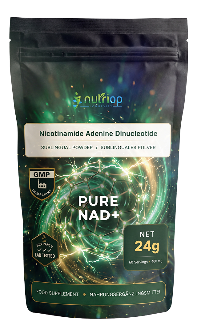 Nutriop® Pure NAD+ Pó Sublingual - Combustível Celular Direto (16 g)