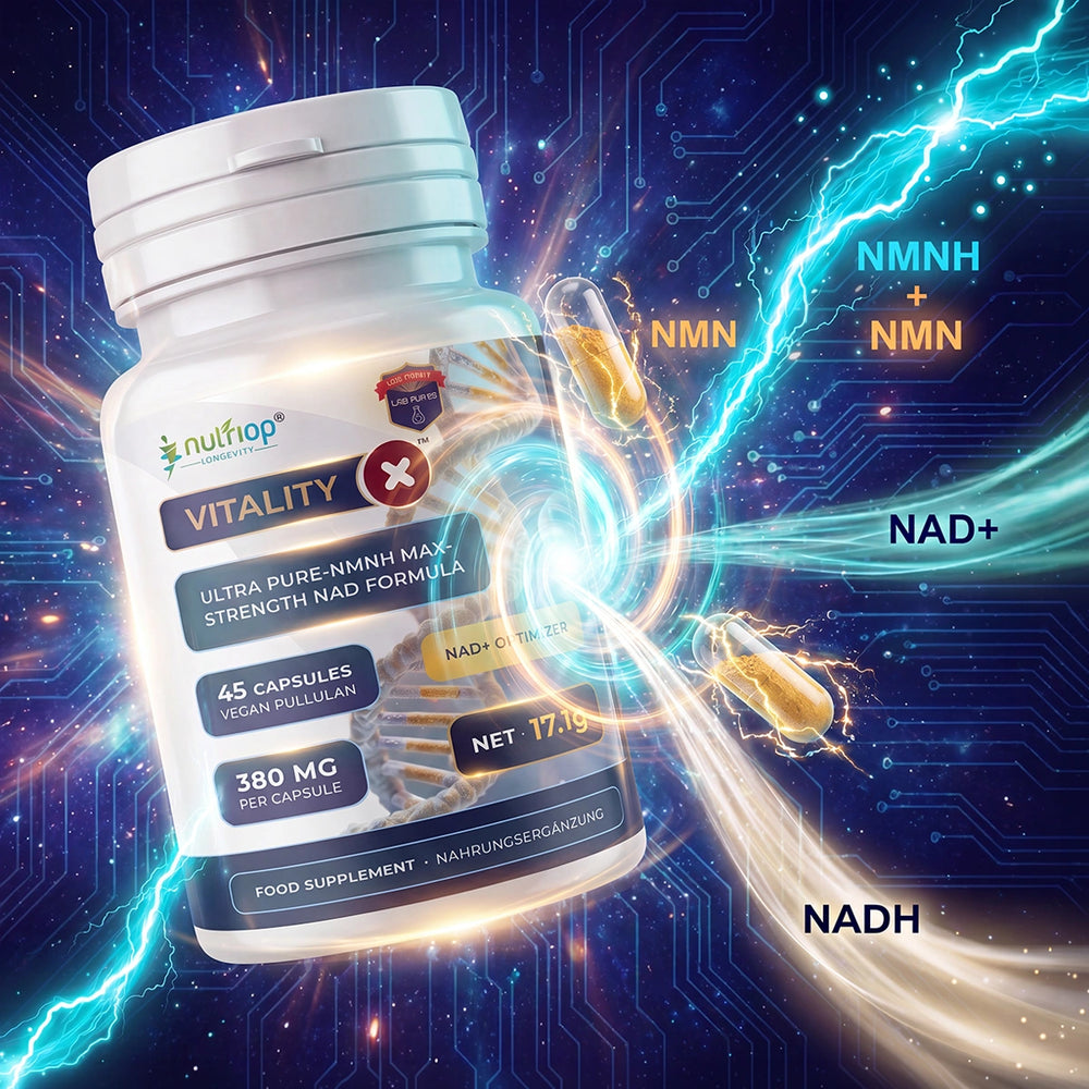 Nutriop® Vitality-X™ - Advanced NMNH & NAD+ Cellular Matrix (45 Capsules)