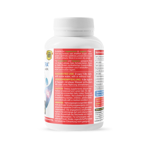 Image of Bio-Enhanced Nutriop Longevity® Life ULTRA mit NADH, NAD+, CQ10, ASTAXANTHIN und CA-AKG - 791mg pro Portion (x30)