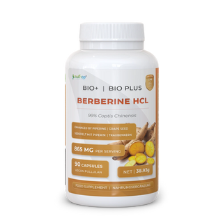 Nutriop® Bio-Enhanced Berberine HCL 865mg - Dual-Source Metabolic AMPK Activator (90 Capsules)