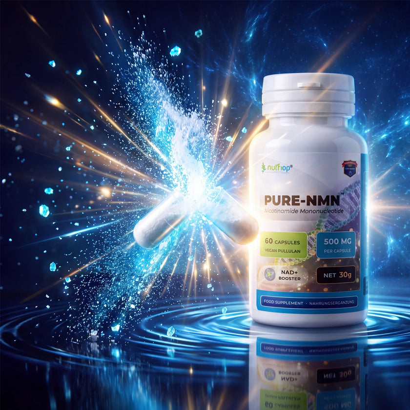 Nutriop® Pure-NMN 500mg - Advanced NAD+ Precursor (60 Capsules)