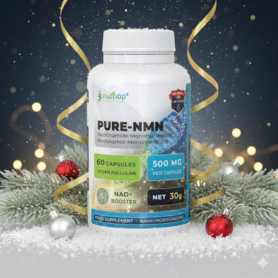 Nutriop Longevity® Pure-NMN Nicotinamide Mononucleotide Extreme Potency 500mg Capsules (x60) - 30 Grams