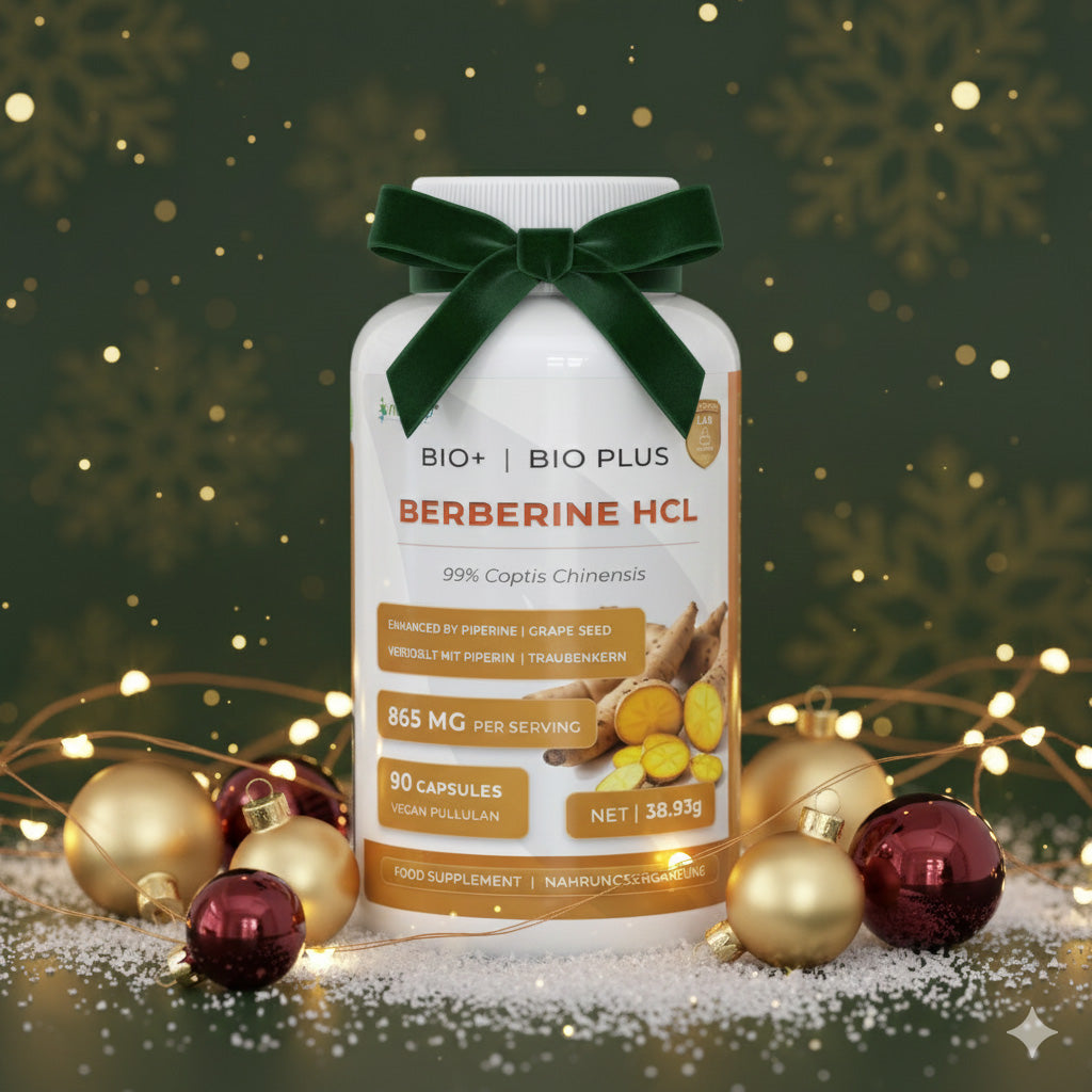 Nutriop Longevity® Berberina HCL Bio-Realçada com Piperina Orgânica Pura e Extrato de Semente de Uva - 865mg por dose (x45)