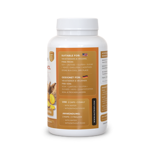 Nutriop Longevity® Bio-Enhanced Berberine HCL med ren organisk piperin och druvkärneextrakt - 865 mg per portion (x45)