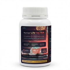 Bio-Enhanced Nutriop Longevity® Life ULTRA com NADH, NAD+, CQ10, ASTAXANTINA e CA-AKG - 791mg por dose (x30)