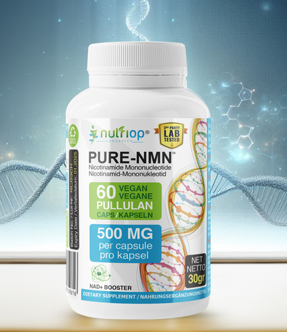 Image of Nutriop Longevity® Pure-NMN Nikotinamid mononukleotid Extrémní síla 500mg kapsle (x60) - 30 gramů