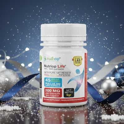 Bio-Enhanced Nutriop Longevity® Life med NADH, NMN och CQ10 - Extra Strong - 45 kapslar