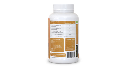 Image of Nutriop Longevity® Bio-Enhanced Berberine HCL med ren organisk piperin og druekjerneekstrakt - 865 mg per porsjon (x45)