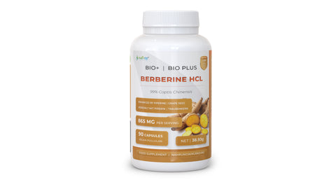 Image of Nutriop Longevity® Bio-Enhanced Berberine HCL med ren organisk piperin og druekjerneekstrakt - 865 mg per porsjon (x45)