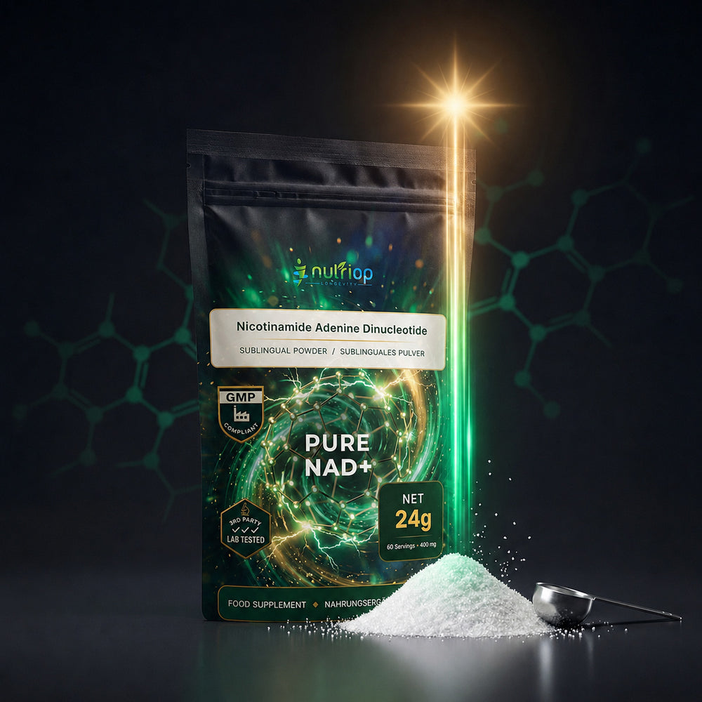 Nutriop® Pure NAD+ Pó Sublingual - Combustível Celular Direto (16 g)