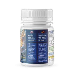 Nutriop Longevity® Vitality-X™ Ultra Pure-NMNH NAD+-Formel mit maximaler Stärke | 380 mg x 45 Langlebigkeitskapseln | 17,10 g