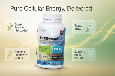 Nutriop Longevity® Pure-NMN Nicotinamide Mononucleotide Extreme Potency 500mg Capsules (x60) - 30 Grams