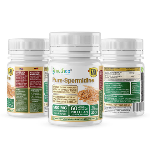 Image of Nutriop® Pure Spermidine - Potência Máxima - 10mg - 30 doses