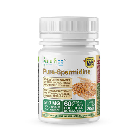 Image of Nutriop® Pure Spermidine - Massima Potenza - 10mg - 30 porzioni