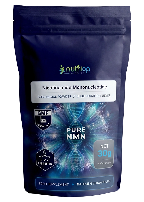 Nutriop® Pure NMN Poudre sublinguale - Précurseur direct du NAD+ (30 g)
