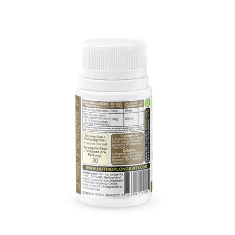 Image of Biofermenterad Nutriop Longevity® ERGO-SUPREME - 10 mg per portion - 30 portioner